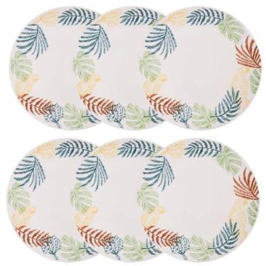 Imagem de Jogo de 6 Pratos Rasos 26 cm Oxford Unni Caminho da Selva