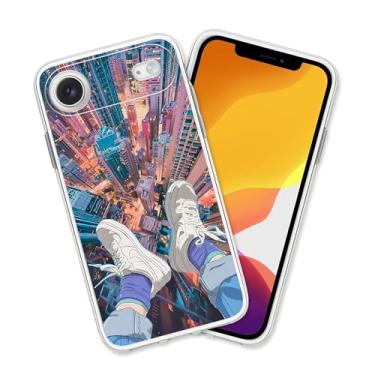 Imagem de HUIYUEKUAI Capa protetora transparente à prova de choque estilo anime estética para mulheres e meninas