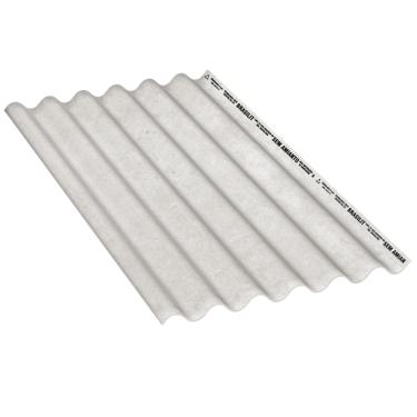Imagem de Telha de Fibrocimento Ondulada 6 mm 2,44 x 1,10 Metros - BRASILIT