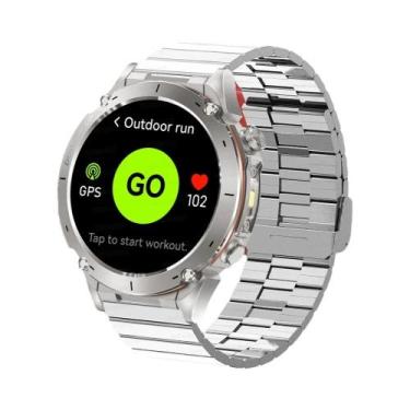 Imagem de Relógio Inteligente Militar GPS 1.43" AMOLED Bússola 10ATM À Prova D'Á