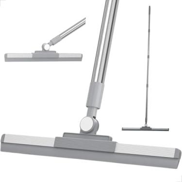 Imagem de Rodo Vassoura Mágica de Silicone 51cm Cabo de 160cm Flytex Ideal para Limpeza de Vidros, Pisos e Superfícies