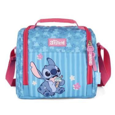 Imagem de Lancheira Térmica Escolar Juvenil Stitch Angel PINK - Luxcel