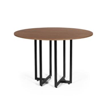 Imagem de Mesa de Jantar 4 Lugares 120cm Redonda Industrial Dommus - Straub Web
