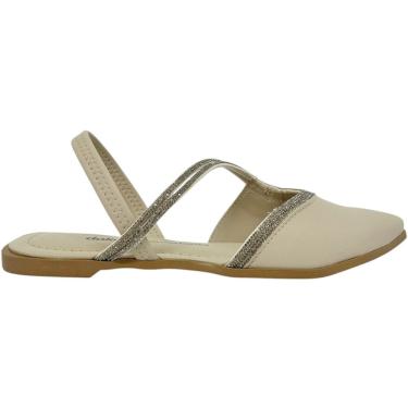 Imagem de Sapato Feminino Casual Social Dia a Dia Passeio Trabalho com Strass Bico Fino Conforto Dakota D1052