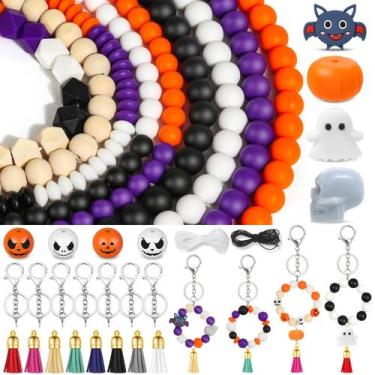 Imagem de Conjunto de miçangas de silicone Lucomb Halloween, 221 unidades para f
