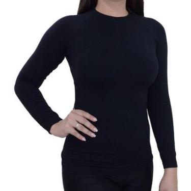 Imagem de Camiseta Feminina Lupo Térmica I Max Preta - 71012-Feminino