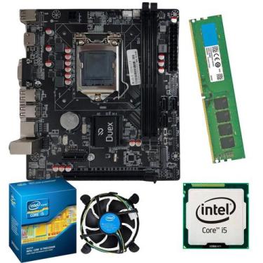 Imagem de Kit Upgrade Computador Intel Core i5 Placa Mãe H61 Memoria Ram 8Gb Pc 