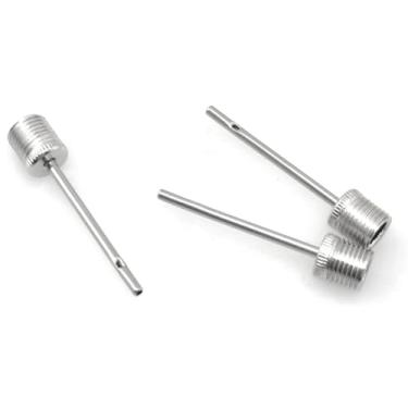 Imagem de Lind Kitchen Agulha de inflação de aço inoxidável, 100 peças, agulha de bomba de metal, 38 mm, acessório de bomba de ar prata para bolas de futebol, vôlei, rúgbi, handebol, bolas de ioga