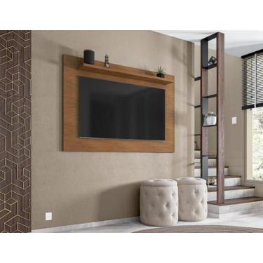 Imagem de Painel Topázio 1.35 com prateleira P/ TVs ate 60'' Off White - Mobilia
