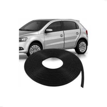 Imagem de Borracha Protetor Borda Porta Casca De Cobra Mini 10Mt Preto