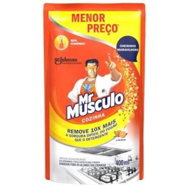 Imagem de Limpador Desengordurante Mr Músculo Refil 400ml, Laranja