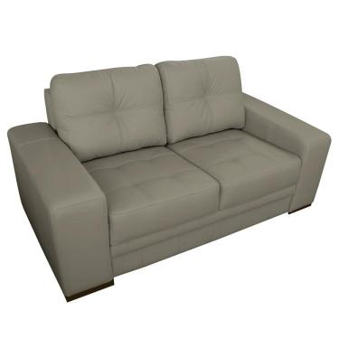 Imagem de Sofá 2 Lugares Sala de Estar Milano 170cm Couro Nude - Gran Belo