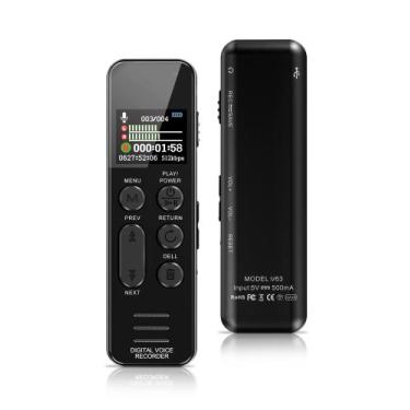 Imagem de Gravador de voz XIXITPY 60H Reprodução 64GB USB C 750h Armazenamento