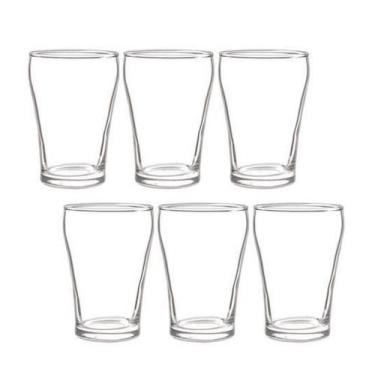 Imagem de Jogo 6 Copos Cerveja 180 Ml - BrashopMall
