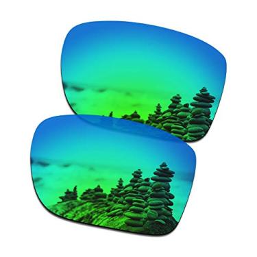 Imagem de SmartVLT Lentes de substituição verde-esmeralda masculinas para óculos de sol Oakley Holbrook Metal OO4123