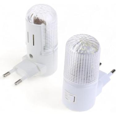 Imagem de Kit 2 Abajures LED Mini Noturno Bivolt para Quarto Infantil – Luminária de Tomada em Acrílico com Luz Branca Suave e Confortável – Ideal para Bebês, Crianças e Leitura Noturna