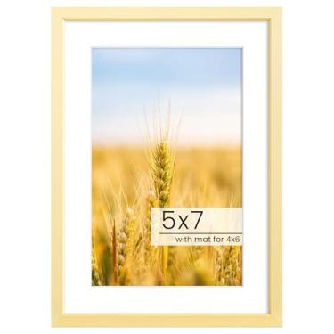 Imagem de Acovy Porta-retrato 12 x 18 cm, plano inclinado de alumínio, moldura 12 x 17 cm, fosco para 10 x 15 cm, com acrílico de alta definição, para exibição de parede ou mesa, gancho de parede incluído