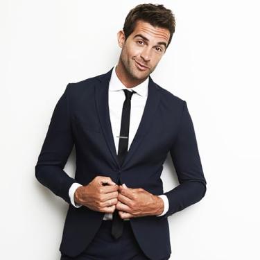 Imagem de Gravata masculina de cetim tipo zíper simples com clipe de gravata uniforme pré-amarrado ajustável gravata preta pura gravatas masculinas para casamento, formatura e escola