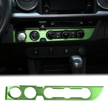 Imagem de Aunginsy Tampa do painel do interruptor de controle do botão do ar condicionado do console central compatível com Toyota Tacoma 2016-2023 controle central A/C botão de ajuste do botão interruptor