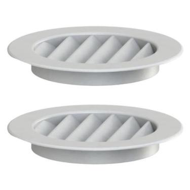 Imagem de Grade De Ventilação Redonda Para Encaixe 13x13 Exaustores - MARELAGO