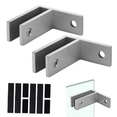 Imagem de SyingHwan SS316 Braçadeira de grade de vidro, clipe de vidro de aço inoxidável para cerca de piscina, grade de varanda, balaustrada de escada (1, F)