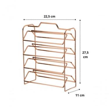 Imagem de Organizador Porta Cápsulas De Café Compatível Com Dolce Gusto Dourado Future 1145dd