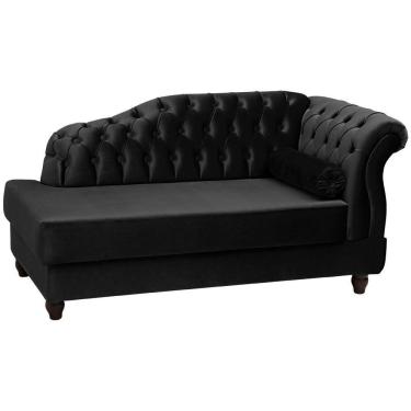 Imagem de Recamier Diva Chaise Capitone 160 Cm Pes Mdf Gane Sl 944 Veludo Peer Sl 944