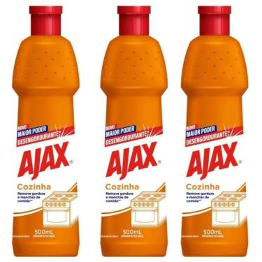 Imagem de Kit 3 Desengordurante Uso Geral Ajax Especialista Cozinha 500ml
