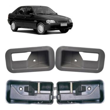 Imagem de Kit Completo Gatilho Maçaneta Interna + Moldura Escort 93-96 [f103]