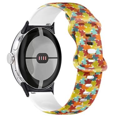 Imagem de THAZEE Pulseira de silicone macia de substituição compatível com Google Pixel Watch 2 (2023)/Pixel Watch (2022)