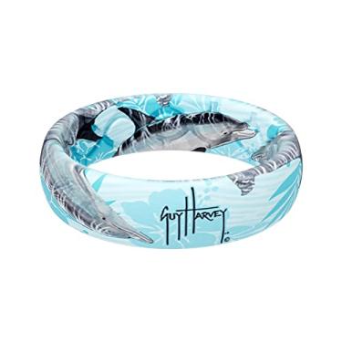 Imagem de Groove Life Anel de silicone Guy Harvey – Anéis de casamento de borracha respirável para homens, cobertura vitalícia, design exclusivo, anel de ajuste confortável, 7, Silicone, Sem pedras preciosas