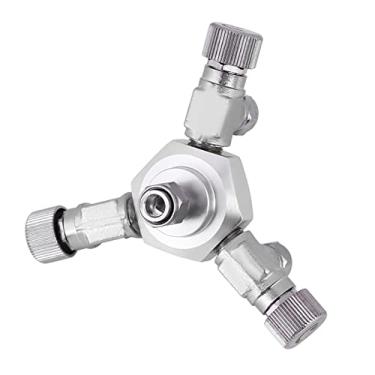 Imagem de Yctze Regulador de Válvula Divisora ​​de CO2 para Aquário Multidirecional para Tanques de Peixes - Opções de 2 e 3 Vias (3 em 1)