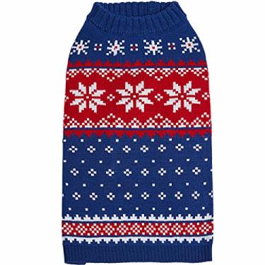 Imagem de Blueberry Pet 20+ Padrões Roupas de Natal - Suéteres de Natal para a família para cães, crianças e pais, moletons adoráveis para cãesBlueberry Pet Back Length 20"