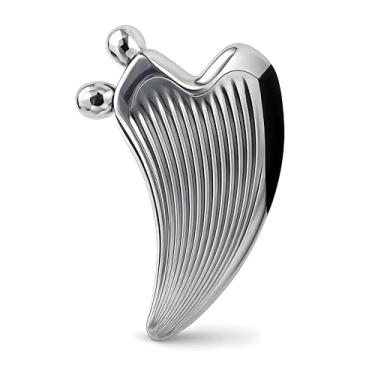 Imagem de Massageador Facial e Corporal 3D - Recarregável Energia Solar, Sem Fio e À Prova D’Água, Rolo Duplo Profissional Relaxante e Terapêutico de Rosto, Pescoço, Braço, Pernas, Abdomên e Corpo