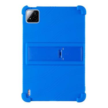 Imagem de QYiiD Capa para Xiaomi Pad 8/8 Pro 11,2 polegadas, leve, de silicone para crianças, capa protetora dobrável com suporte para tablet Xiaomi Pad8 de 11,2 polegadas, azul