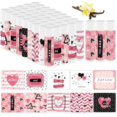Imagem de 50 peças de presentes de dia dos namorados, bálsamo labial em massa para crianças, meninos, meninas, lembrancinhas de chá de bebê, protetor labial para convidados, presente de agradecimento, presentes