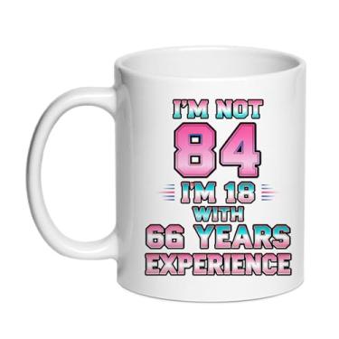 Imagem de SIUNY Caneca de aniversário de 84 anos para mulheres e homens - Presentes de aniversário de 84 anos para mãe, pai, avó, avô, esposa, marido, 325 ml, xícara de café 1942 (84TH)