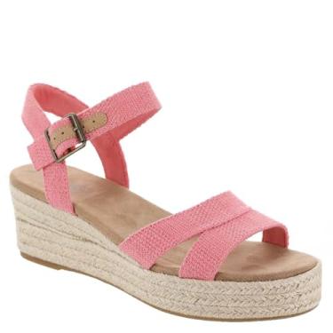 Imagem de TOMS Audrey Shell rosa metálico linho listrado 7 B (M), Listra de linho metálico rosa, 21