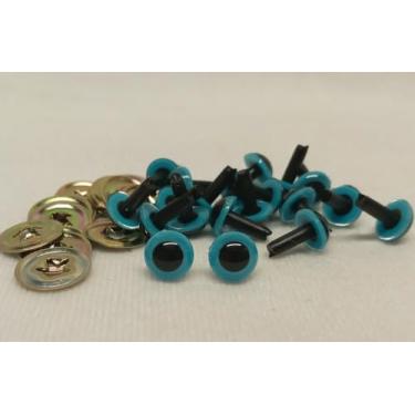 Imagem de Sassy Bears 7,5 mm olhos de segurança azuis (10 pares) para ursos, bonecas, fantoches, artesanato