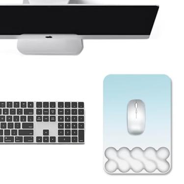 Imagem de Wnddle Mouse pad de nuvem, mouse pad bonito com descanso de pulso, mouse pad nuvem com descanso de pulso, suporte de pulso suporte de pulso conjunto de descanso de pulso ergonômico suporte de pulso