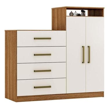 Imagem de Cômoda Sapateira áurea Amêndola Touch Off White - Demóbile