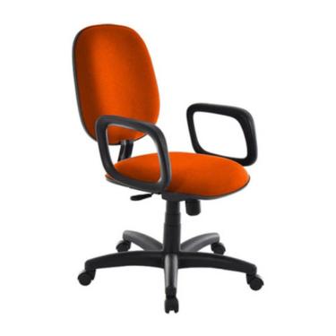 Imagem de Cadeira Diretor Para Escritório Com Braços Linha Uno Laranja