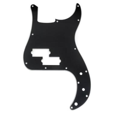 Imagem de Musiclily Protetor de graves Pro de 13 furos para graves Squier Sonic Precision, 3Ply Black