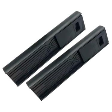 Imagem de 2 peças de estojo de palheta de clarinete de plástico para saxofone caixa de suporte de palheta para clarinete de dois lados, caixa de armazenamento para suporte de palheta para saxofone, preta