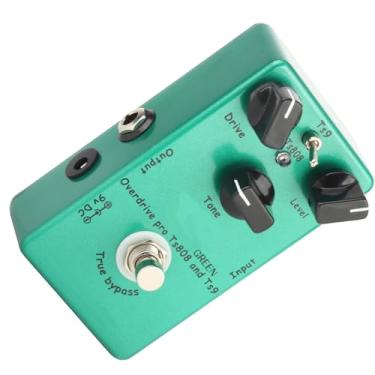 Imagem de SPYMINNPOO Pedal de Efeito de Guitarra, Tubo Ajustável, Portátil, Concha de Metal Verde para Aprimoramento de Guitarra (Efetor de overdrive manual TUBE SCREAMER)