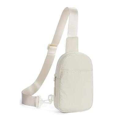 Imagem de Telena Bolsa tiracolo para mulheres pequena bolsa de peito leve com alça ajustável, 0-Apricot, One Size, Elegante