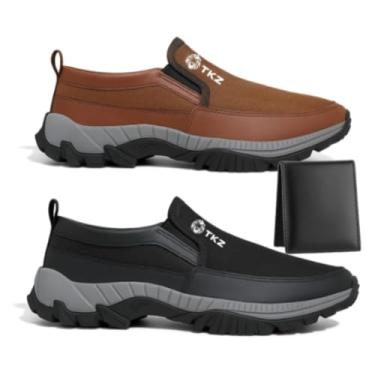 Imagem de Kit 2 Tênis Sapatilha Trilha Aquático Leve + Porta Cartão (Marrom/Preto, BR, Adulto, Numérico, 41)