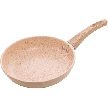 Imagem de Frigideira Indução Alumínio Granilite Bege 20cm Revestimento Cerâmico Antiaderente