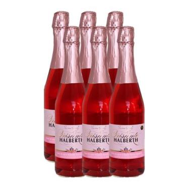 Imagem de Vinho Frisante Halberth Rose Suave 660ml 6 Und