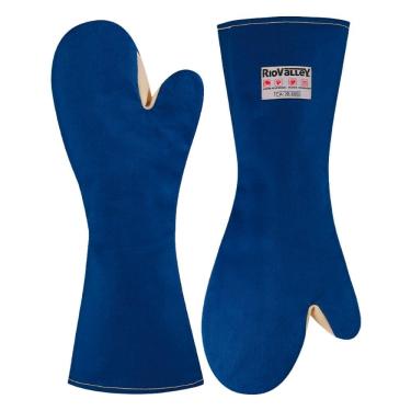 Imagem de Luva Térmica Anti Chamas 2 Dedos 45cm Para Cozinha Industrial Radiant Heat Rio Valley